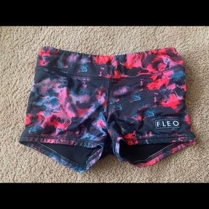 SIGNATURE FLEO RED MIST 3.25” INSEAM SPANDEX